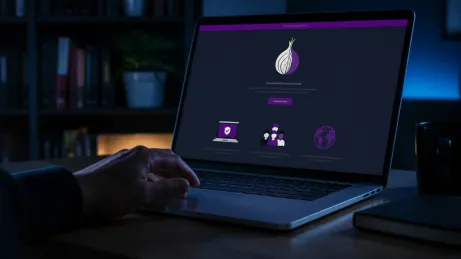 A user is preparing to download the Tor Browser from the official website.