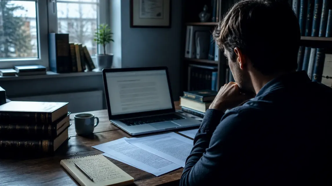 A user conducts research on the legal status of Tor in a cozy home office.