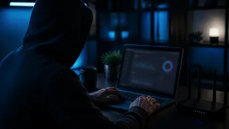A user deeply focused on dark web browser security settings during analysis.